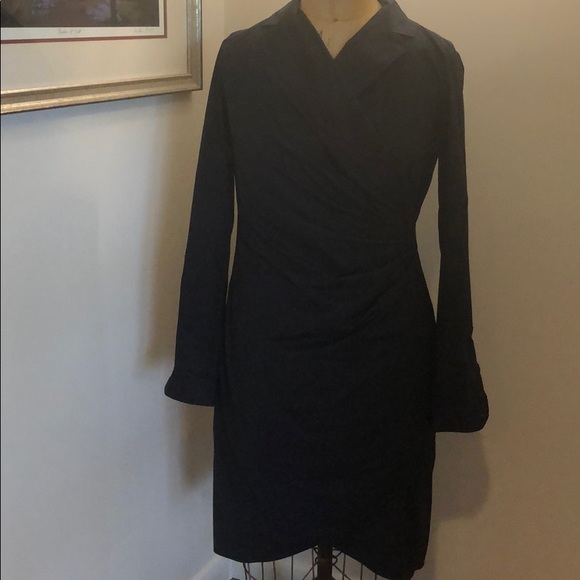max mara navy blue dress